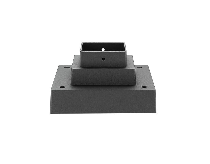 Z-Lite 7" W x 4" H Black Aluminum Outdoor Pier Mount Post and Hardware