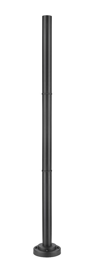 Z-Lite 9" W x 76" H Black Aluminum Outdoor Post and Hardware