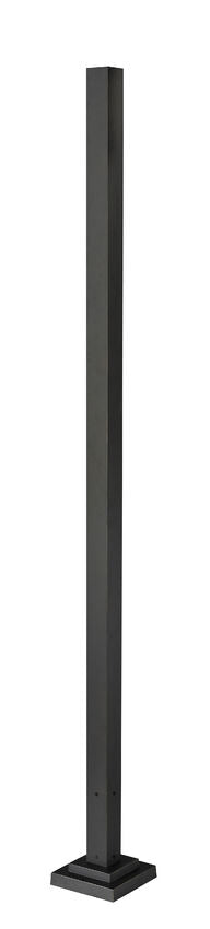 Z-Lite 9" W x 96" H Oil Rubbed Bronze Aluminum Outdoor Post and Hardware