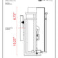 Z-Lite Abbey 8" 1-Light Outdoor Rubbed Bronze Outdoor Wall Sconce With Matte Opal Glass Shade