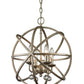 Z-Lite Acadia 16" 4-Light Antique Silver Steel Pendant Light
