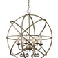 Z-Lite Acadia 24" 6-Light Antique Silver Steel Pendant Light