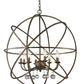 Z-Lite Acadia 30" 8-Light Golden Bronze Steel Pendant Light