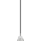 Z-Lite Aimie 1-Light Candelabra Bulb Base Brushed Nickel Steel Frame Feathered White Glass Shade Pendant Light
