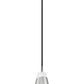 Z-Lite Aimie 1-Light Candelabra Bulb Base Brushed Nickel Steel Frame Feathered White Glass Shade Pendant Light