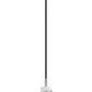 Z-Lite Aimie 1-Light Candelabra Bulb Base Brushed Nickel Steel Frame Feathered White Glass Shade Pendant Light
