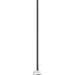 Z-Lite Aimie 1-Light Candelabra Bulb Base Matte Black Steel Frame Feathered White Glass Shade Pendant Light