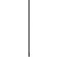 Z-Lite Aimie 1-Light Candelabra Bulb Base Matte Black Steel Frame Feathered White Glass Shade Pendant Light