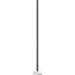 Z-Lite Aimie 1-Light Candelabra Bulb Base Matte Black Steel Frame Feathered White Glass Shade Pendant Light