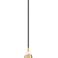 Z-Lite Aimie 1-Light Candelabra Bulb Base Modern Gold Steel Frame Feathered White Glass Shade Pendant Light