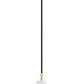 Z-Lite Aimie 1-Light Candelabra Bulb Base Modern Gold Steel Frame Feathered White Glass Shade Pendant Light
