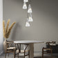 Z-Lite Aimie 5-Light Candelabra Bulb Base Brushed Nickel Steel Frame Feathered White Glass Shade Chandelier