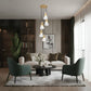 Z-Lite Aimie 5-Light Candelabra Bulb Base Modern Gold Steel Frame Feathered White Glass Shade Chandelier