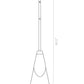 Z-Lite Aimie 7" 1-Light Candelabra Bulb Base Brushed Nickel Steel Frame Feathered White Glass Shade Pendant Light