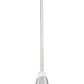 Z-Lite Aimie 7" 1-Light Candelabra Bulb Base Brushed Nickel Steel Frame White Swirl Glass Shade Pendant Light