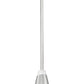 Z-Lite Aimie 7" 1-Light Candelabra Bulb Base Brushed Nickel Steel Frame White Swirl Glass Shade Pendant Light