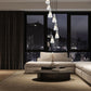 Z-Lite Aimie 7-Light Candelabra Bulb Base Brushed Nickel Steel Frame Feathered White Glass Shade Chandelier