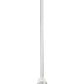 Z-Lite Aimie 828P6-ROD-BN 1-Light Candelabra Bulb Base Brushed Nickel Steel Frame Feathered White Glass Shade Pendant Light