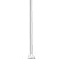 Z-Lite Aimie 828P6-ROD-BN 1-Light Candelabra Bulb Base Brushed Nickel Steel Frame Feathered White Glass Shade Pendant Light