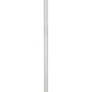 Z-Lite Aimie 828P6-ROD-BN 1-Light Candelabra Bulb Base Brushed Nickel Steel Frame Feathered White Glass Shade Pendant Light