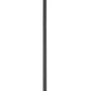 Z-Lite Aimie 828P6-ROD-MB 1-Light Candelabra Bulb Base Matte Black Steel Frame Feathered White Glass Shade Pendant Light