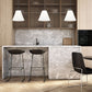 Z-Lite Alaric 10" 1-Light Matte Black Pendant Light With White Glass Shade