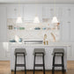 Z-Lite Alaric 10" 1-Light Modern Gold Pendant Light With White Glass Shade
