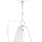 Z-Lite Alaric 10" 1-Light Polished Nickel Pendant Light With White Glass Shade