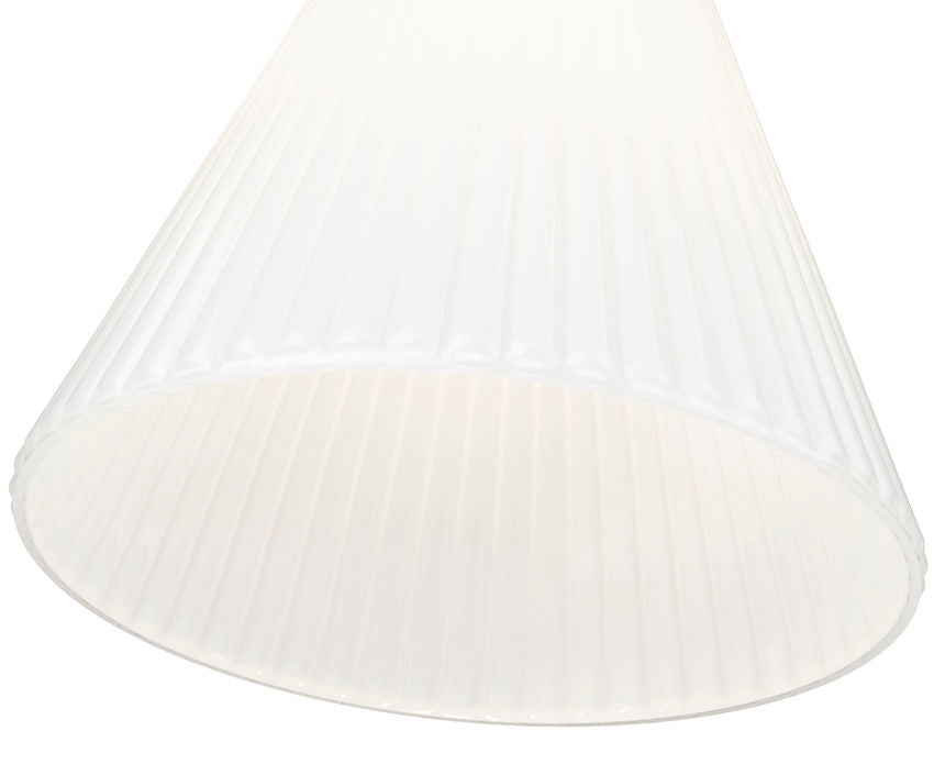 Z-Lite Alaric 14" 1-Light Modern Gold Pendant Light With White Glass Shade