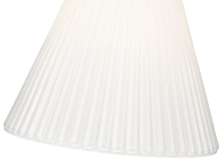 Z-Lite Alaric 14" 1-Light Polished Nickel Pendant Light With White Glass Shade
