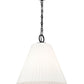 Z-Lite Alaric 18" 3-Light Matte Black Pendant Light With White Glass Shade