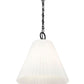 Z-Lite Alaric 18" 3-Light Matte Black Pendant Light With White Glass Shade