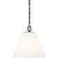 Z-Lite Alaric 18" 3-Light Matte Black Pendant Light With White Glass Shade