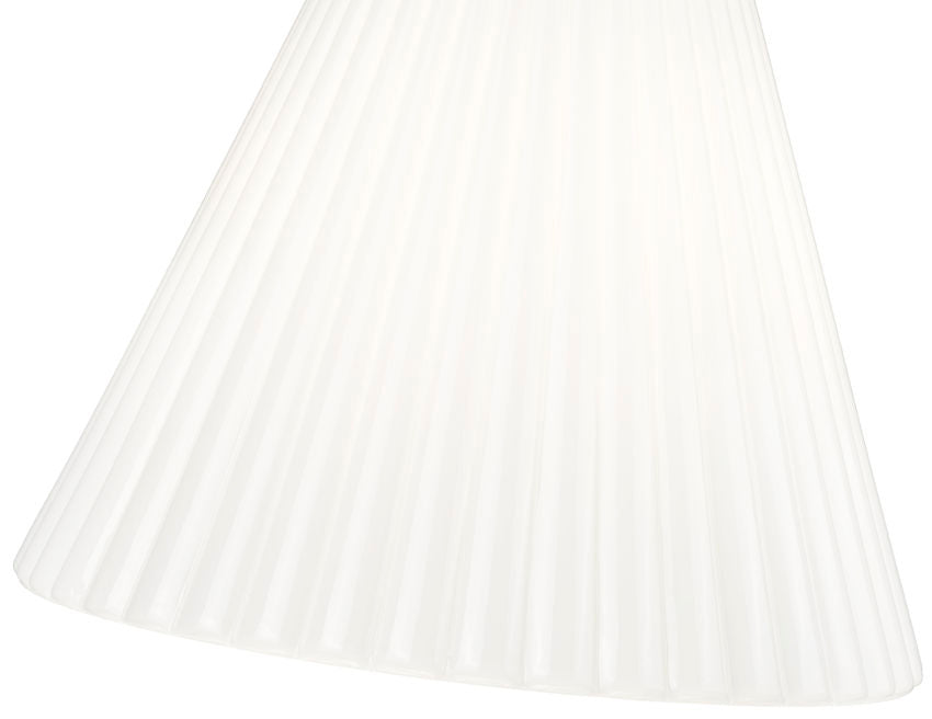 Z-Lite Alaric 18" 3-Light Polished Nickel Pendant Light With White Glass Shade
