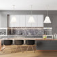 Z-Lite Alaric 18" 3-Light Polished Nickel Pendant Light With White Glass Shade