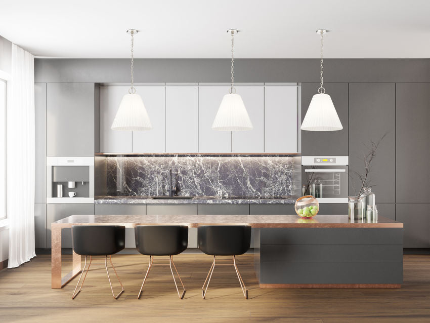 Z-Lite Alaric 18" 3-Light Polished Nickel Pendant Light With White Glass Shade