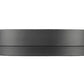 Z-Lite Algar 12" 1-Light LED Matte Black Steel and Frosted Acrylic Shade Flush Mount Light