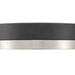 Z-Lite Algar 12" 1-Light LED Matte Black and Brushed Nickel Steel With Frosted Acrylic Shade Flush Mount Light