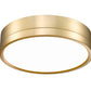 Z-Lite Algar 12" 1-Light LED Modern Gold Steel and Frosted Acrylic Shade Flush Mount Light