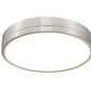 Z-Lite Algar 16" 1-Light LED Brushed Nickel Steel and Frosted Acrylic Shade Flush Mount Light