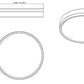 Z-Lite Algar 16" 1-Light LED Brushed Nickel Steel and Frosted Acrylic Shade Flush Mount Light