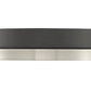 Z-Lite Algar 16" 1-Light LED Matte Black and Brushed Nickel Steel With Frosted Acrylic Shade Flush Mount Light