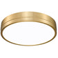 Z-Lite Algar 16" 1-Light LED Modern Gold Steel and Frosted Acrylic Shade Flush Mount Light