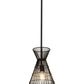 Z-Lite Alito 11" 1-Light Matte Black Iron Mini Pendant Light