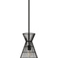 Z-Lite Alito 11" 1-Light Matte Black Iron Mini Pendant Light