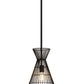 Z-Lite Alito 11" 1-Light Matte Black Iron Mini Pendant Light