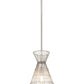 Z-Lite Alito 11" 1-Light Polished Nickel Iron Mini Pendant Light