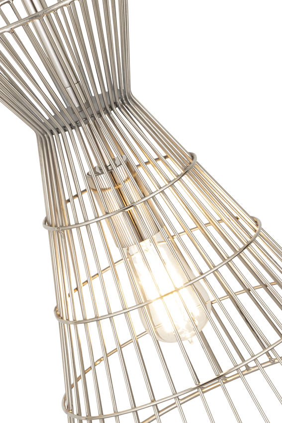 Z-Lite Alito 11" 1-Light Polished Nickel Iron Mini Pendant Light