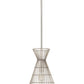 Z-Lite Alito 11" 1-Light Polished Nickel Iron Mini Pendant Light
