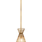 Z-Lite Alito 11" 1-Light Rubbed Brass Iron Mini Pendant Light